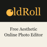 OldRoll logo and online photo editor tagline